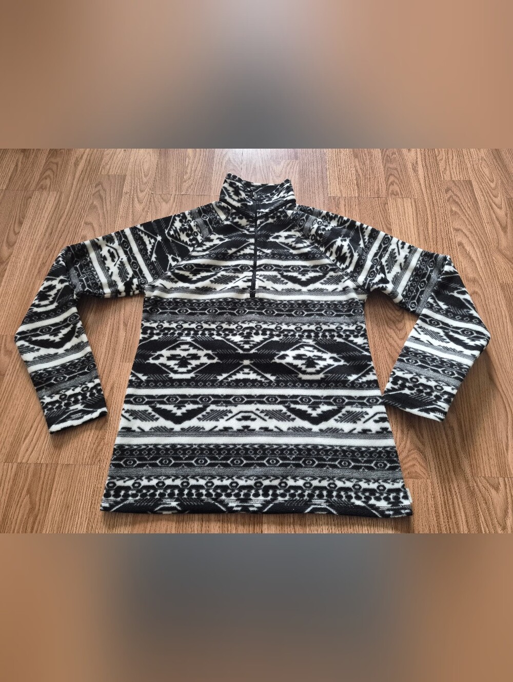 Eddie Bauer Women's Aztec Southwestern Fleece Quarter Zip Jacket